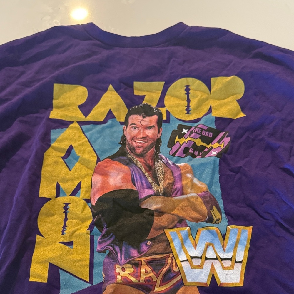 Purple Razor Ramon vintage WWF Graphic T-Shirt
